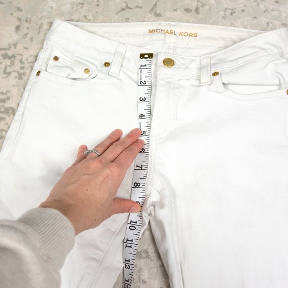 Michael Kors White Skinny Jeans - Picture 3 of 6